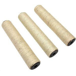 Kitty City Claw Mega Kit 2.0 Furniture, Cat Scratch, Sisal Replacement, Black